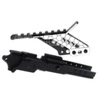 Armorer Works AW Pre-drilled HX Milieu Châssis avec Optique Montage et Rapide Chargement Poignée Convient pour AW WE Tokyo Marui Hi-Capa Série GBB Pistolet Airsoft Noir/Argent