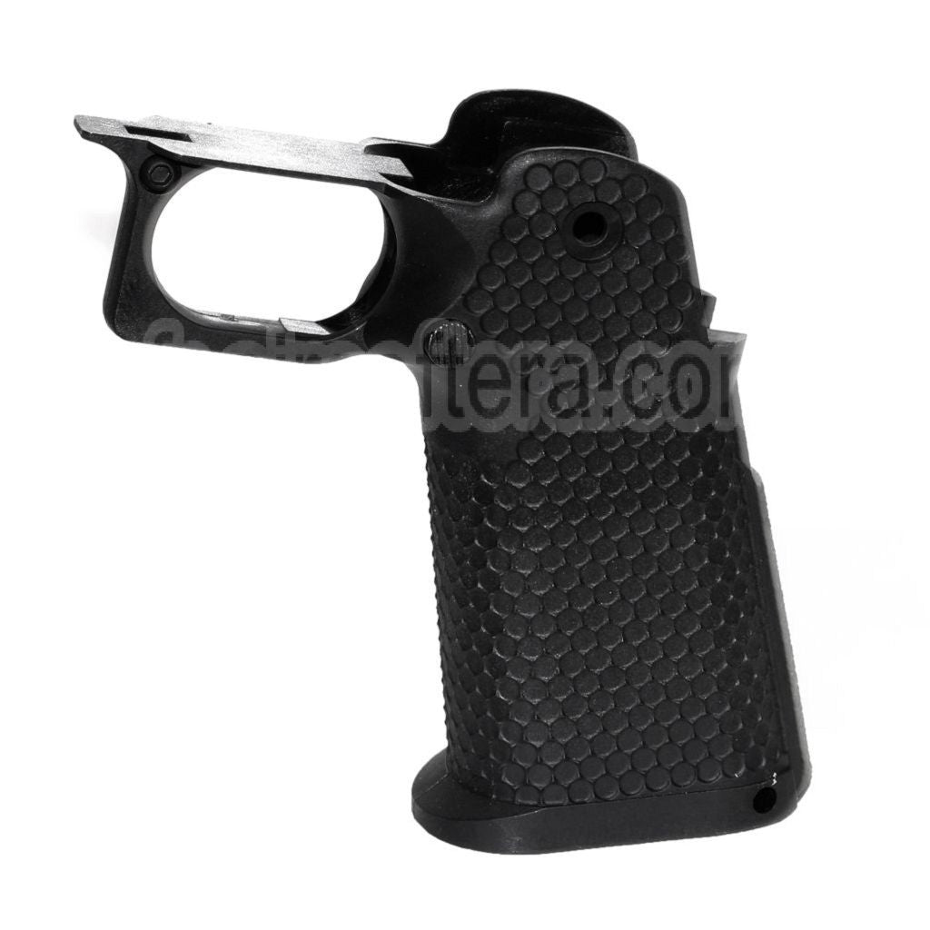 Armorer Works AW HX #2 Hexagone Pistolet Poignée Convient pour EMG AW WE Tokyo Marui Hi-Capa Série GBB Pistolet Airsoft Noir