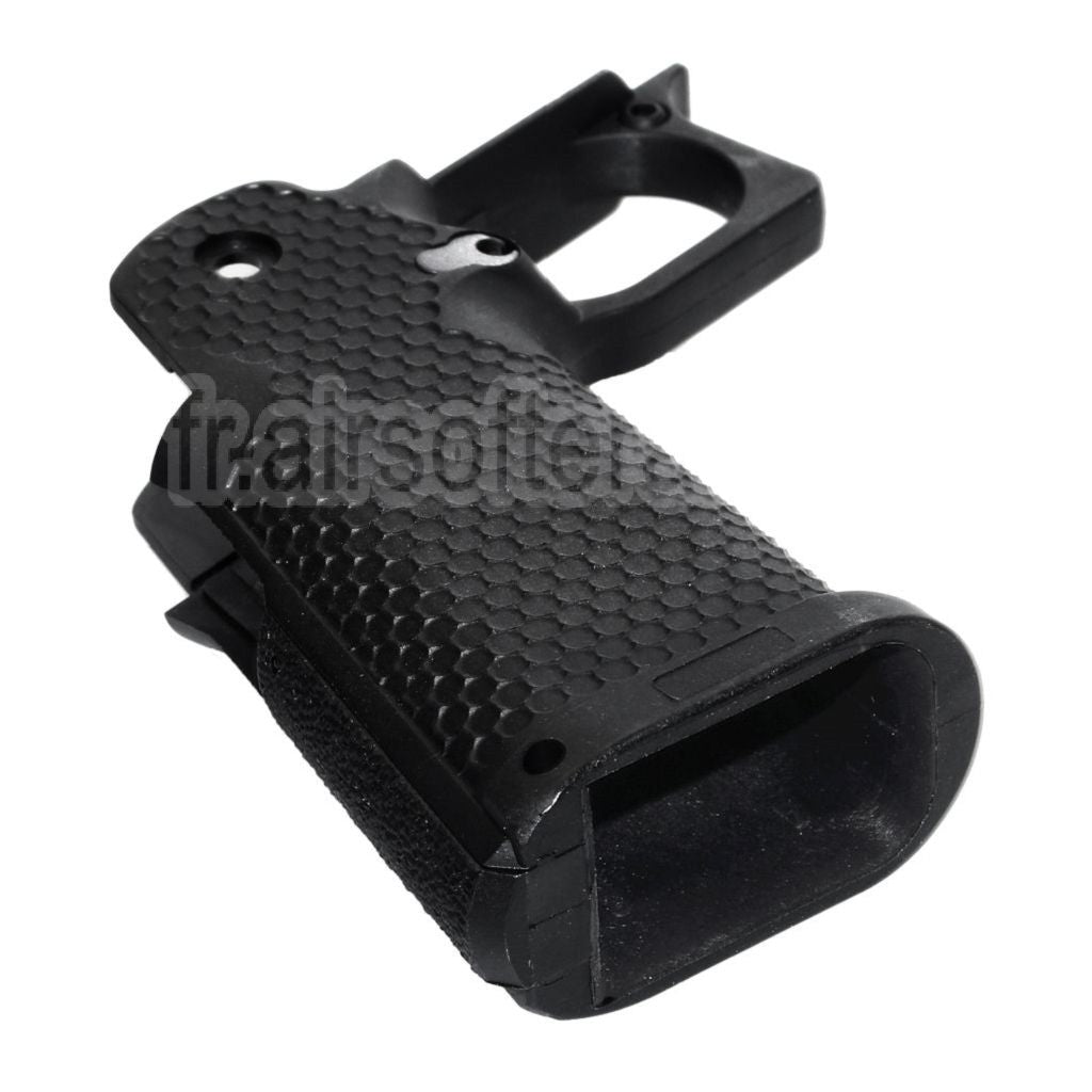 Armorer Works AW HX #2 Hexagone Pistolet Poignée Convient pour EMG AW WE Tokyo Marui Hi-Capa Série GBB Pistolet Airsoft Noir