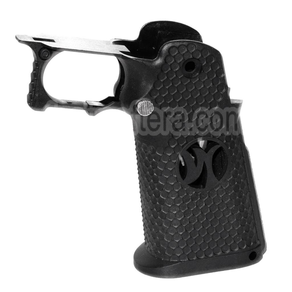 Armorer Works AW HX #3 Hexagone Pistolet Poignée Convient pour EMG AW WE Tokyo Marui Hi-Capa Série GBB Pistolet Airsoft Noir