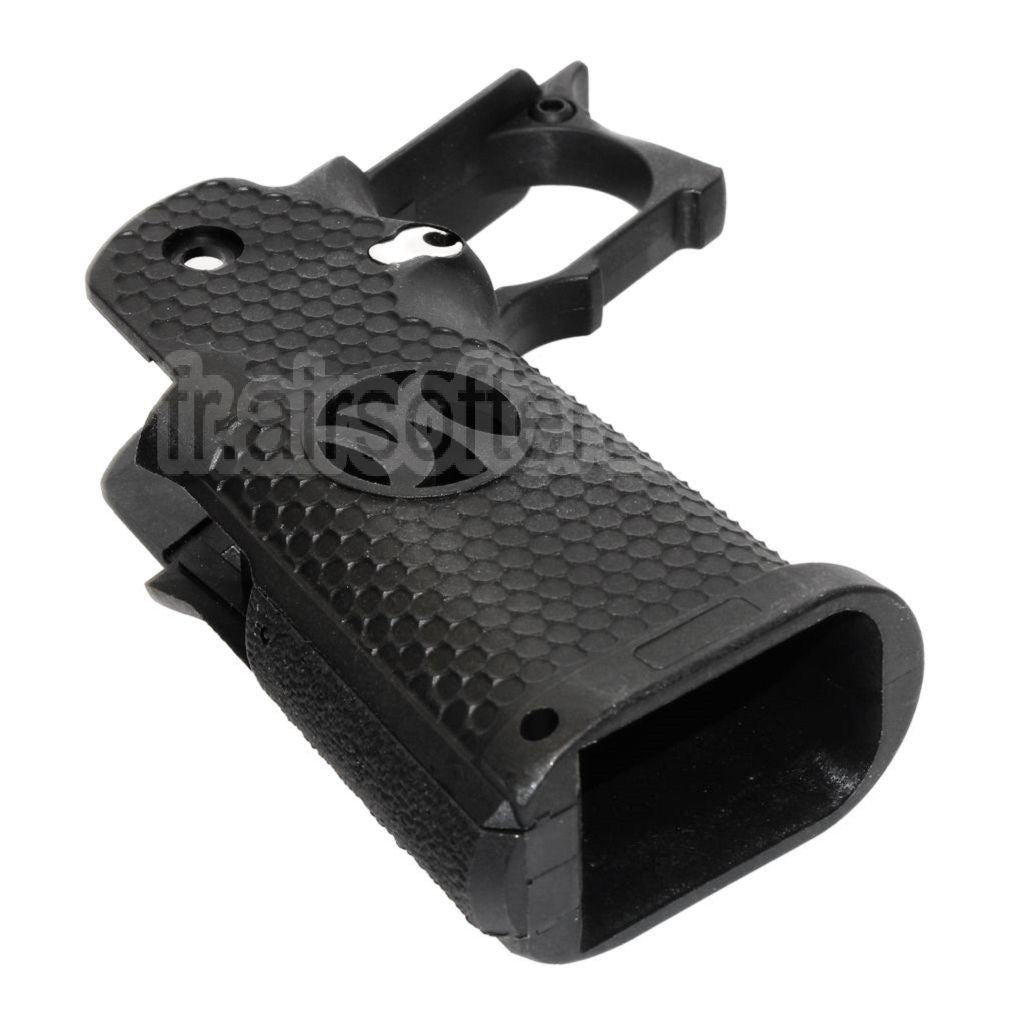 Armorer Works AW HX #3 Hexagone Pistolet Poignée Convient pour EMG AW WE Tokyo Marui Hi-Capa Série GBB Pistolet Airsoft Noir