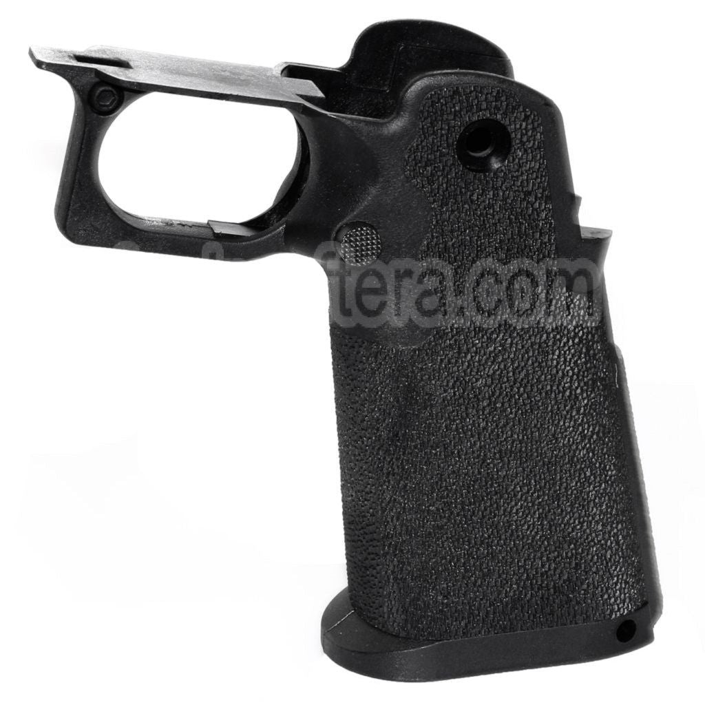 Armorer Works AW HX #1 Pointillé Pistolet Poignée Convient pour EMG AW WE Tokyo Marui Hi-Capa Série GBB Pistolet Airsoft Noir