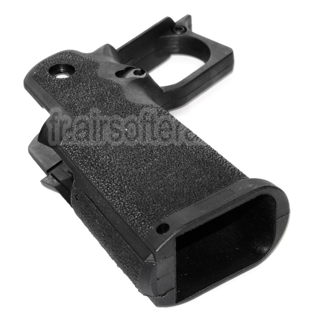 Armorer Works AW HX #1 Pointillé Pistolet Poignée Convient pour EMG AW WE Tokyo Marui Hi-Capa Série GBB Pistolet Airsoft Noir