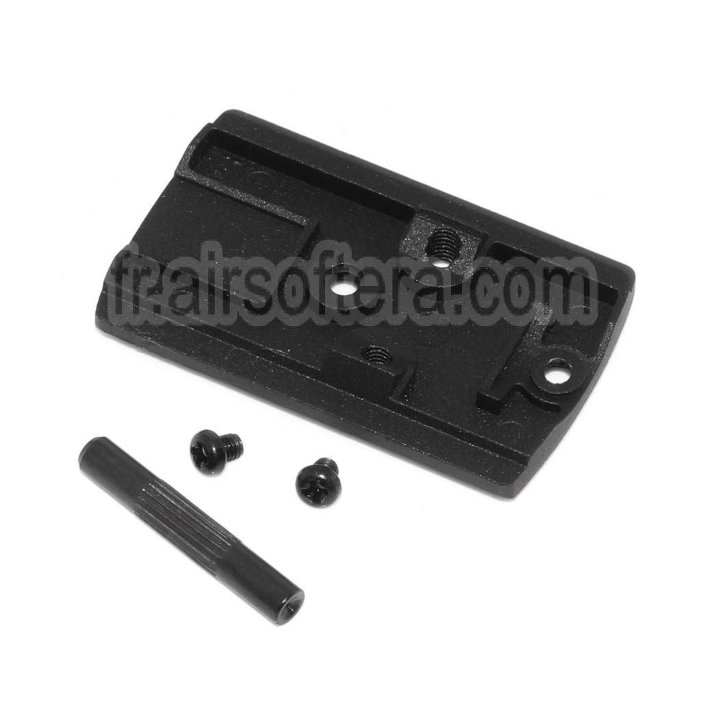 Armorer Works AW Custom HX Micro Point Viseur Montage Convient pour AW / WE Gen 2 Hi-Capa Série GBB Pistolet Airsoft Noir