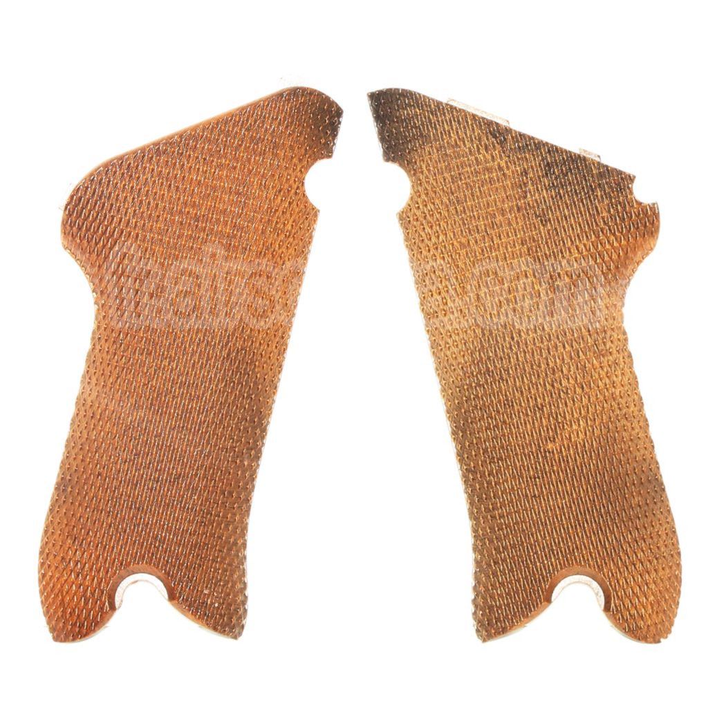 WE (WE-TECH) Plastique Poignée Couvre Convient pour Armorer Works AW WE Luger P08 GBB Pistolet Airsoft Brun
