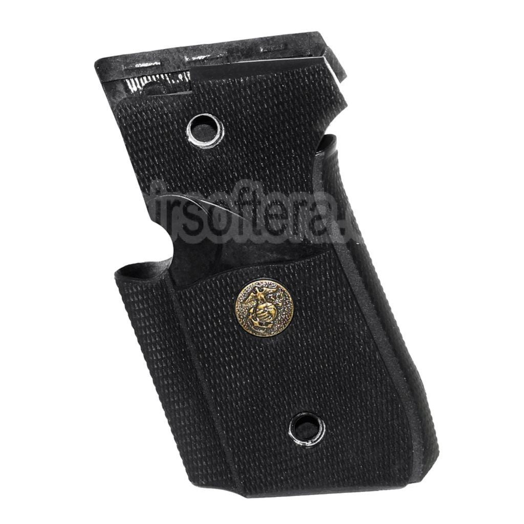 WE (WE-TECH) Caoutchouc Poignée Couvre avec Backstrap Convient pour Armorer Works AW WE M9 GBB Pistolet Airsoft Noir