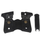 WE (WE-TECH) Caoutchouc Poignée Couvre avec Backstrap Convient pour Armorer Works AW WE M9 GBB Pistolet Airsoft Noir