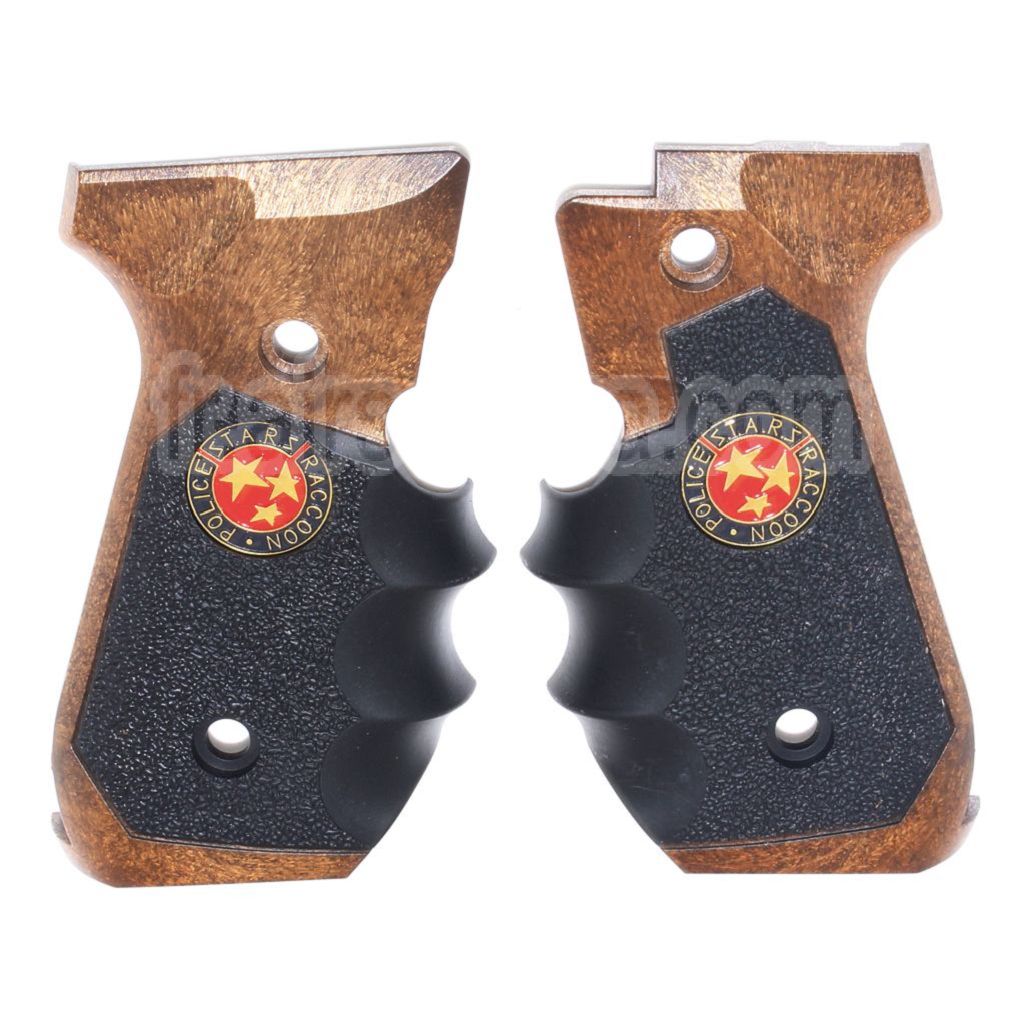 WE (WE-TECH) BIO Samurai Edge V2 Poignée Couvre Convient pour KJ Tokyo Marui WE M9 M92 M92F Série GBB Pistolet Airsoft Noir/Brun