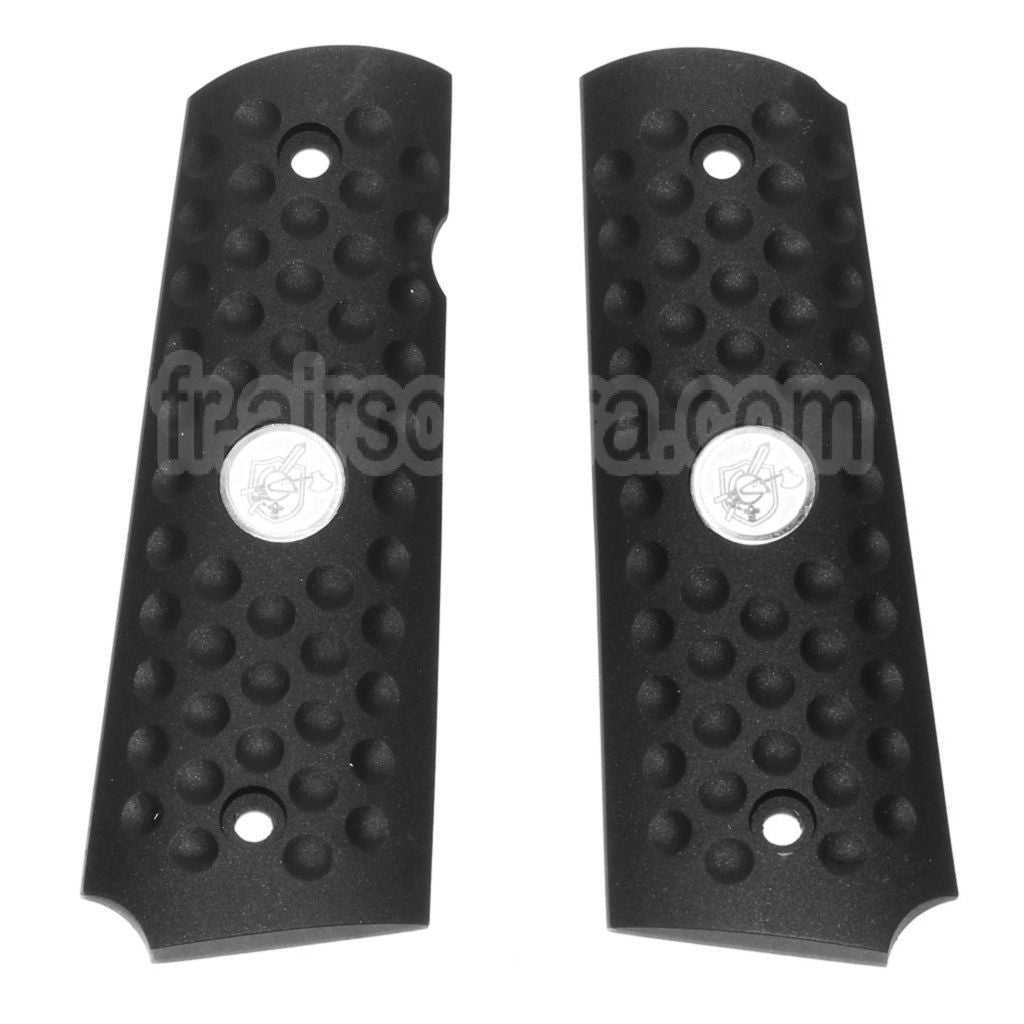 WE (WE-TECH) Knight Hawk Plastique Poignée Couvre Convient pour DOUBLE BELL ARMY AW WE KJ ​​Tokyo Marui M1911 MEU Série 70 M45A1 WARRIOR GBB Pistolet Airsoft Noir