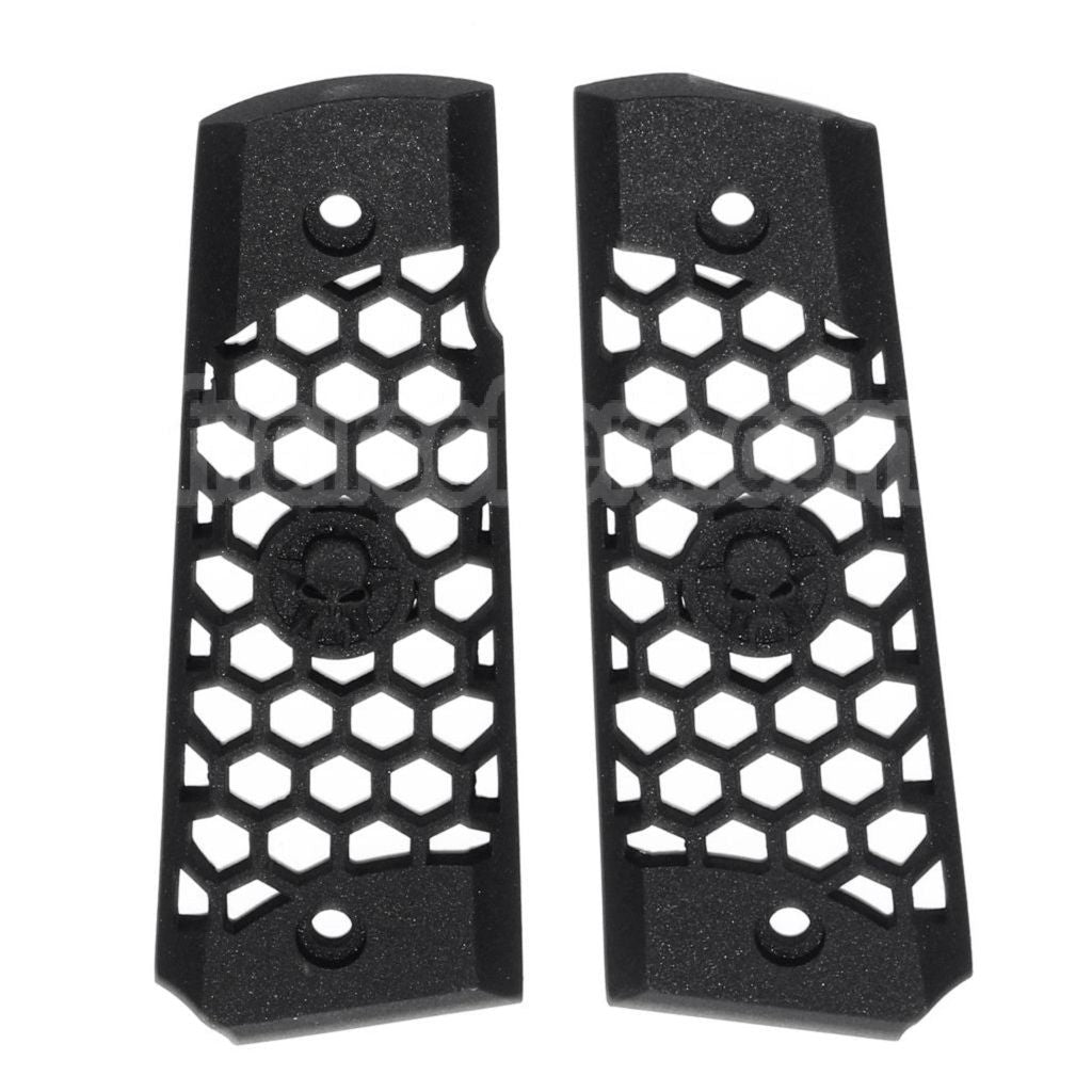 WE (WE-TECH) HEX CUT Plastique Poignée Couvre Convient pour DOUBLE BELL ARMY AW WE KJ ​​Tokyo Marui M1911 MEU Série 70 M45A1 WARRIOR GBB Pistolet Airsoft
