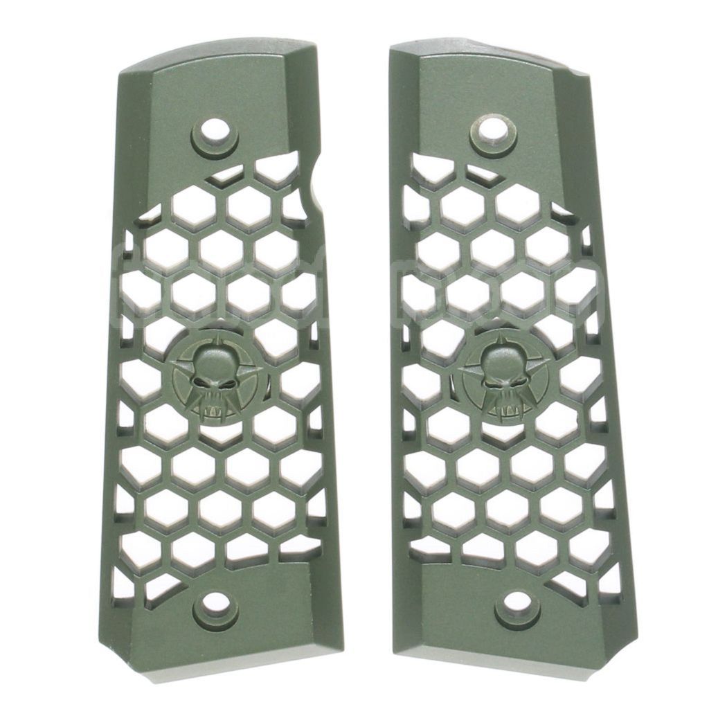 WE (WE-TECH) HEX CUT Plastique Poignée Couvre Convient pour DOUBLE BELL ARMY AW WE KJ ​​Tokyo Marui M1911 MEU Série 70 M45A1 WARRIOR GBB Pistolet Airsoft