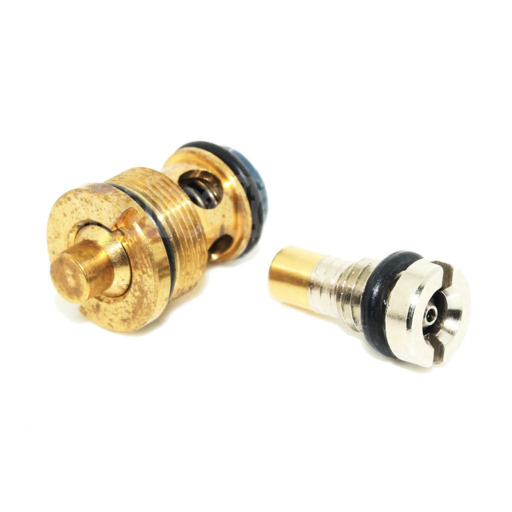 WE (WE-TECH) 2 pièces Inlet Sortie Vanne Convient pour Armorer Works AW WE G17 Co2 Série GBB Pistolet Airsoft Chargeur