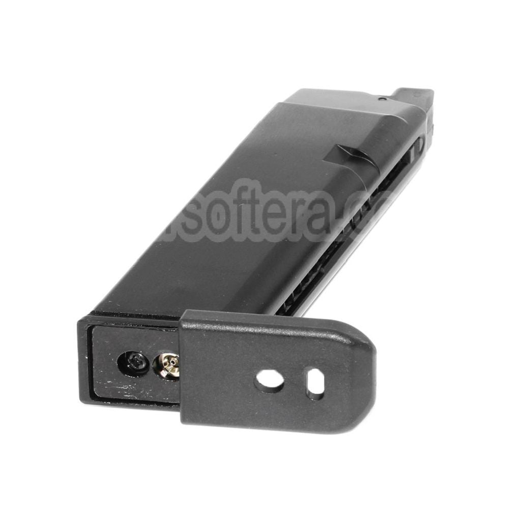 WE (WE-TECH) 25 Billes Gaz Chargeur Convient pour G17 Gen5 G18C G34 G35 G-Série GBB Pistolet Airsoft Noir