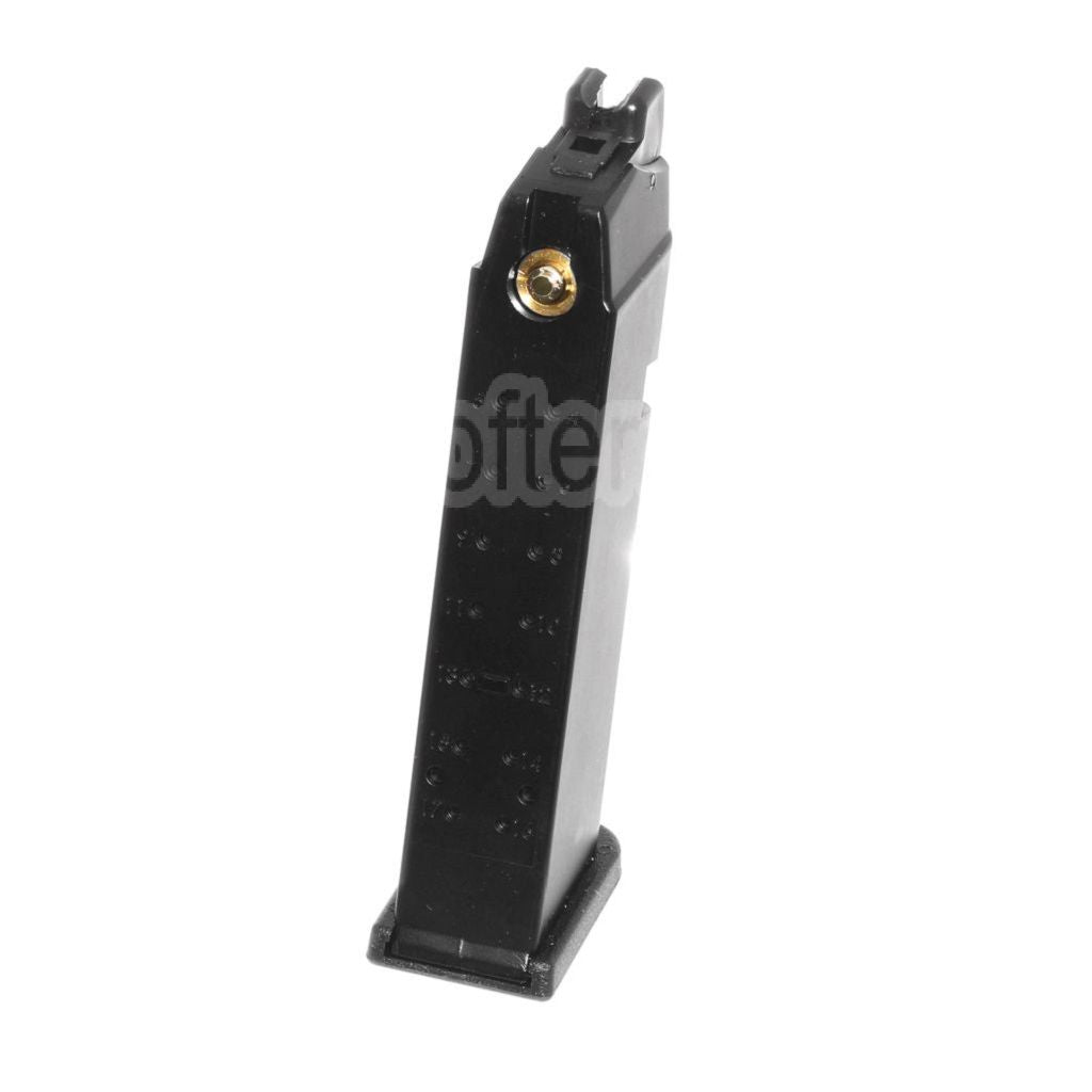 WE (WE-TECH) 27 Billes MOS Gaz Chargeur Convient pour Optic Ready Slide Version EMG SAI BLU WE Galaxy AW VX7 VX9 G17 G19 Série GBB Pistolet Airsoft Noir