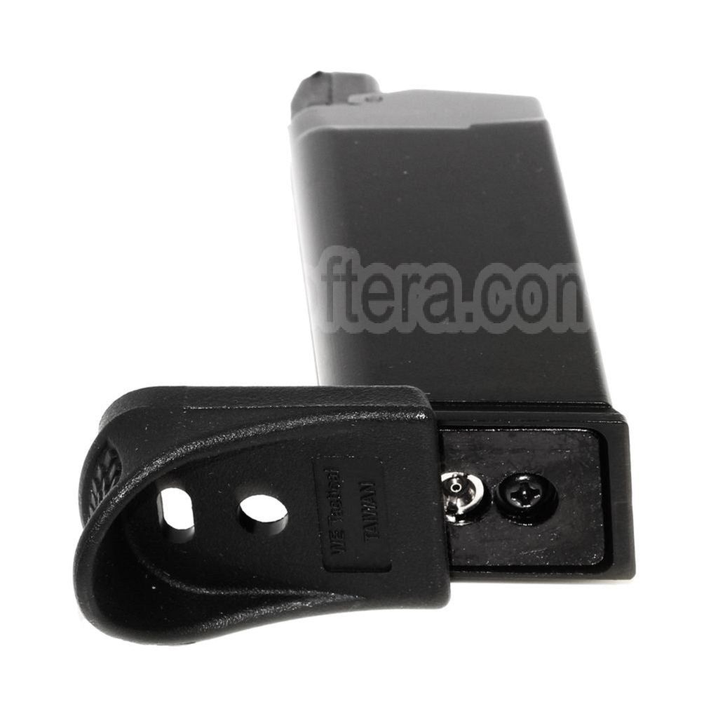 WE (WE-TECH) 15 Billes Gaz Chargeur Convient pour DOUBLE BELL / WE / Tokyo Marui G26 G27 Série GBB Pistolet Airsoft Noir