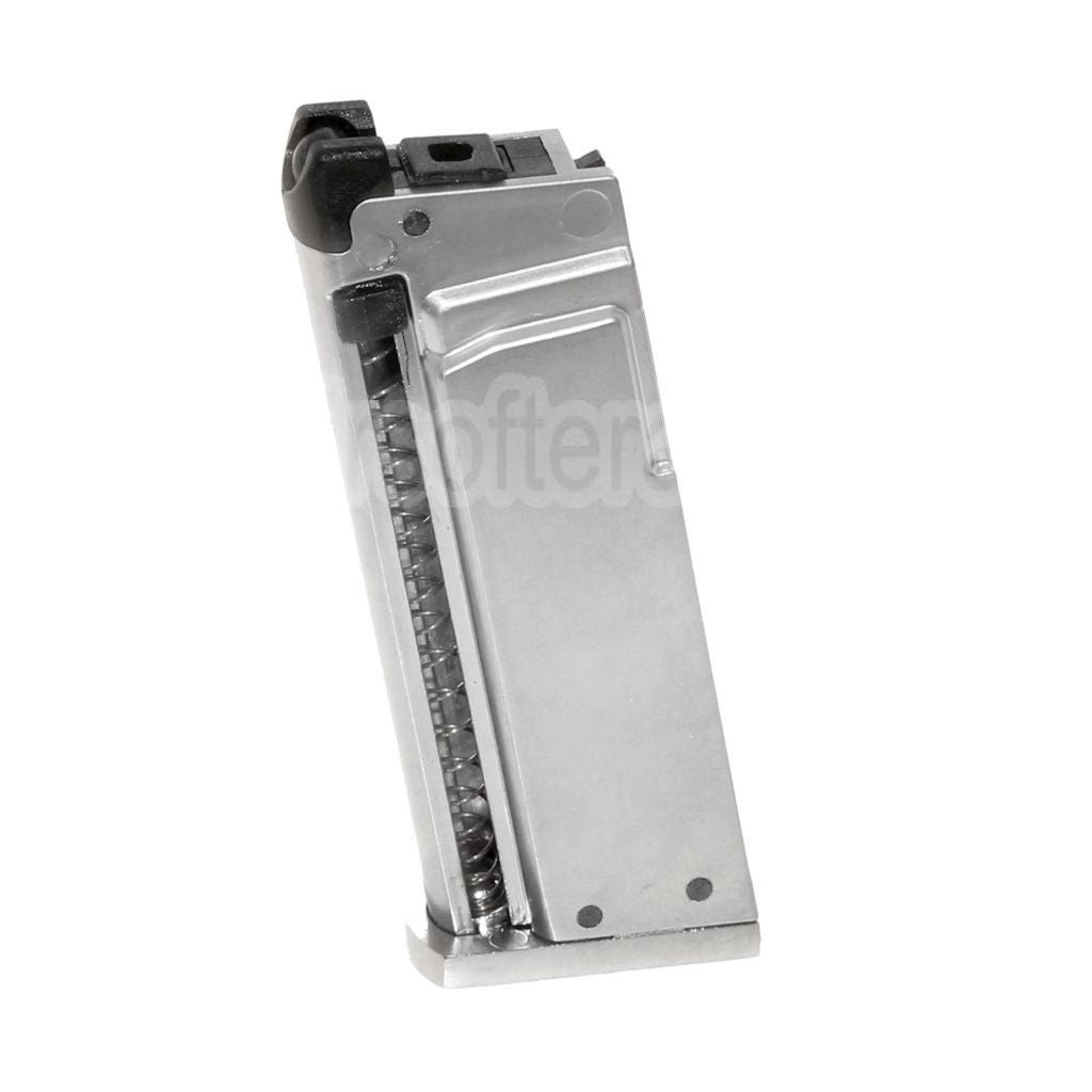 WE (WE-TECH) 7 Billes Gaz Chargeur Convient pour Cybergun COLT JUNIOR .25 Mighty Mouse WE CT25 GBB Pistolet Airsoft Argent