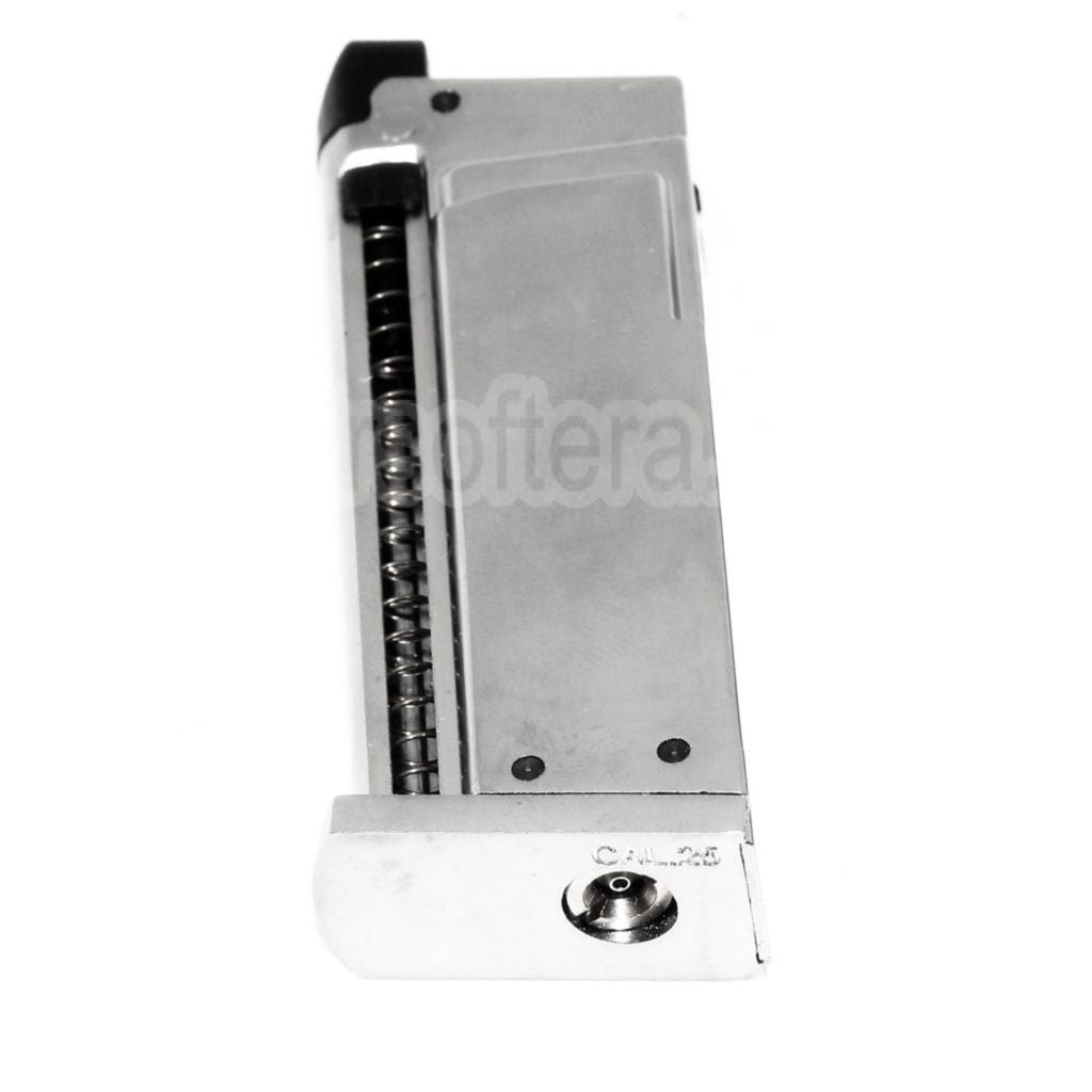 WE (WE-TECH) 7 Billes Gaz Chargeur Convient pour Cybergun COLT JUNIOR .25 Mighty Mouse WE CT25 GBB Pistolet Airsoft Argent