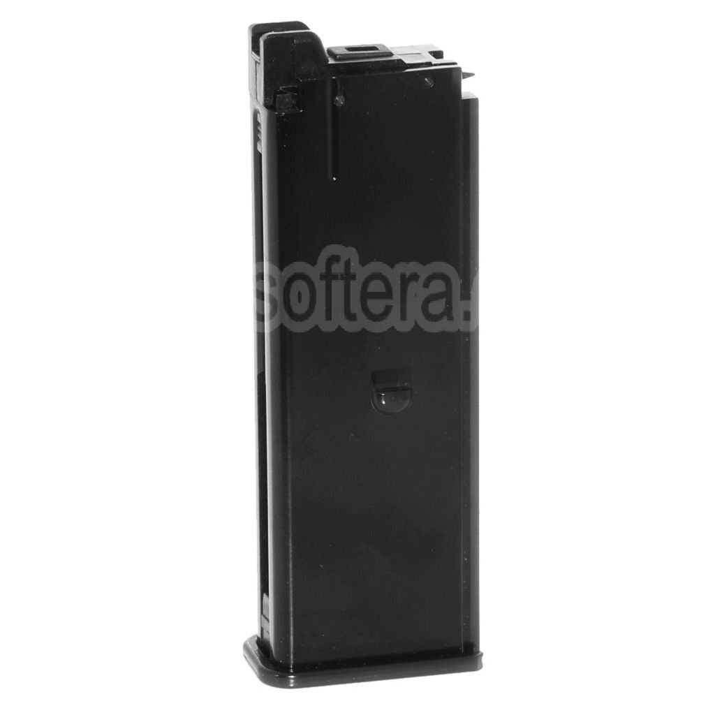 WE (WE-TECH) Chargeur à Gaz (Long/Court Type) Convient pour Armorer Works AW Broomhandle BH WE M712 Série GBB Pistolet Airsoft Noir