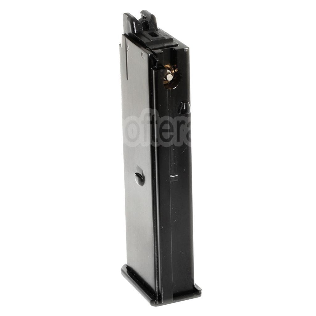 WE (WE-TECH) Chargeur à Gaz (Long/Court Type) Convient pour Armorer Works AW Broomhandle BH WE M712 Série GBB Pistolet Airsoft Noir