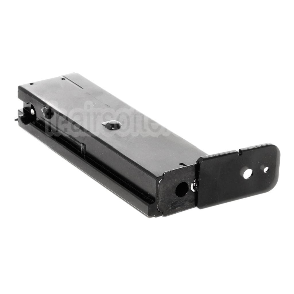 WE (WE-TECH) Chargeur à Gaz (Long/Court Type) Convient pour Armorer Works AW Broomhandle BH WE M712 Série GBB Pistolet Airsoft Noir