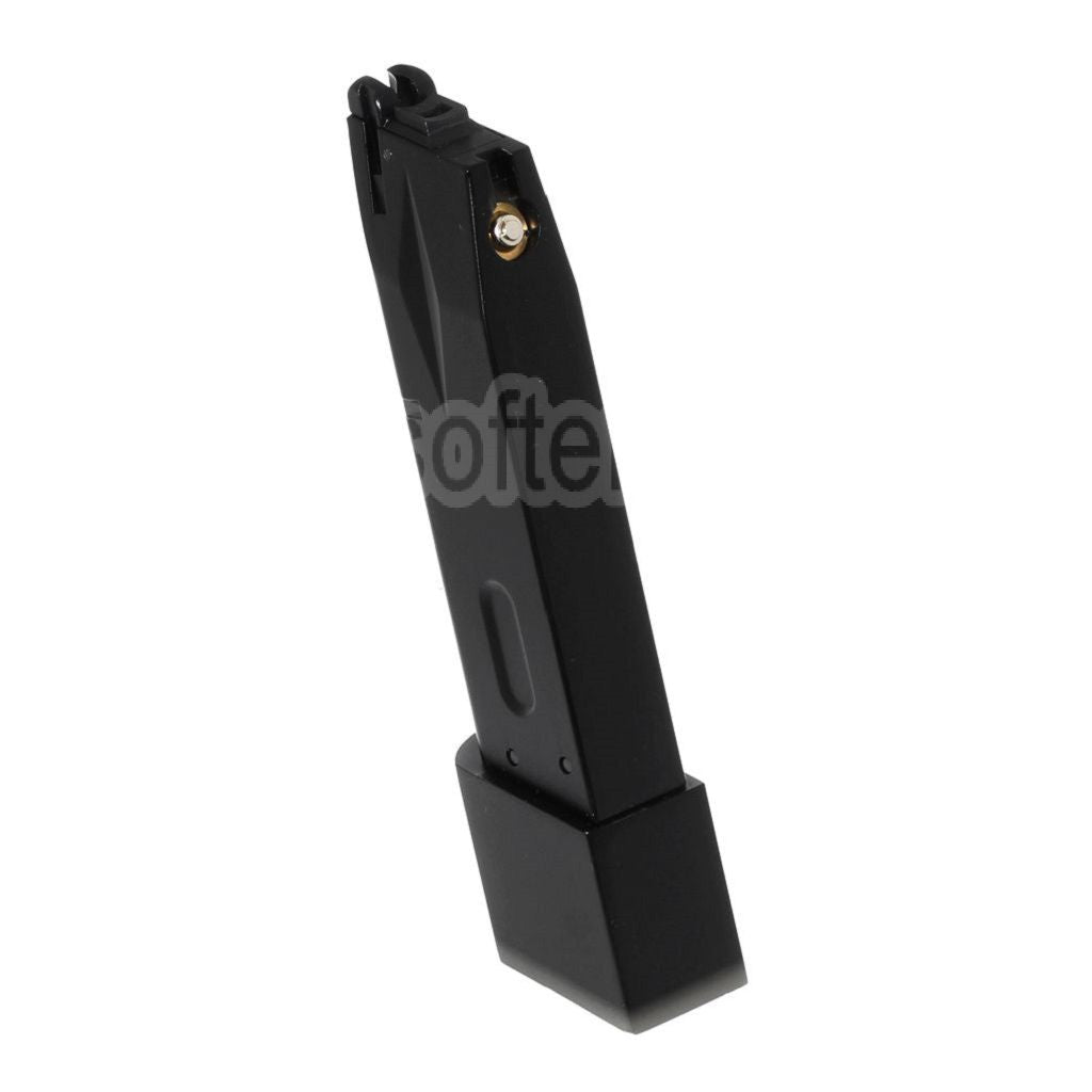 WE (WE-TECH) 30 Billes Burton Bio Extended Gaz Chargeur Convient pour AW MB Série / KJW / Tokyo Marui / WE 902 M9 M92 Série GBB Pistolet Airsoft Noir