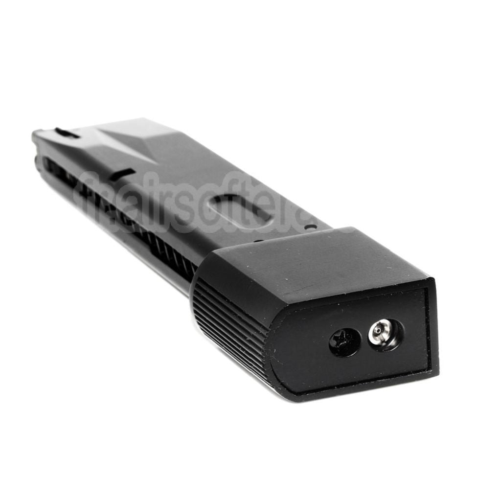 WE (WE-TECH) 30 Billes Burton Bio Extended Gaz Chargeur Convient pour AW MB Série / KJW / Tokyo Marui / WE 902 M9 M92 Série GBB Pistolet Airsoft Noir
