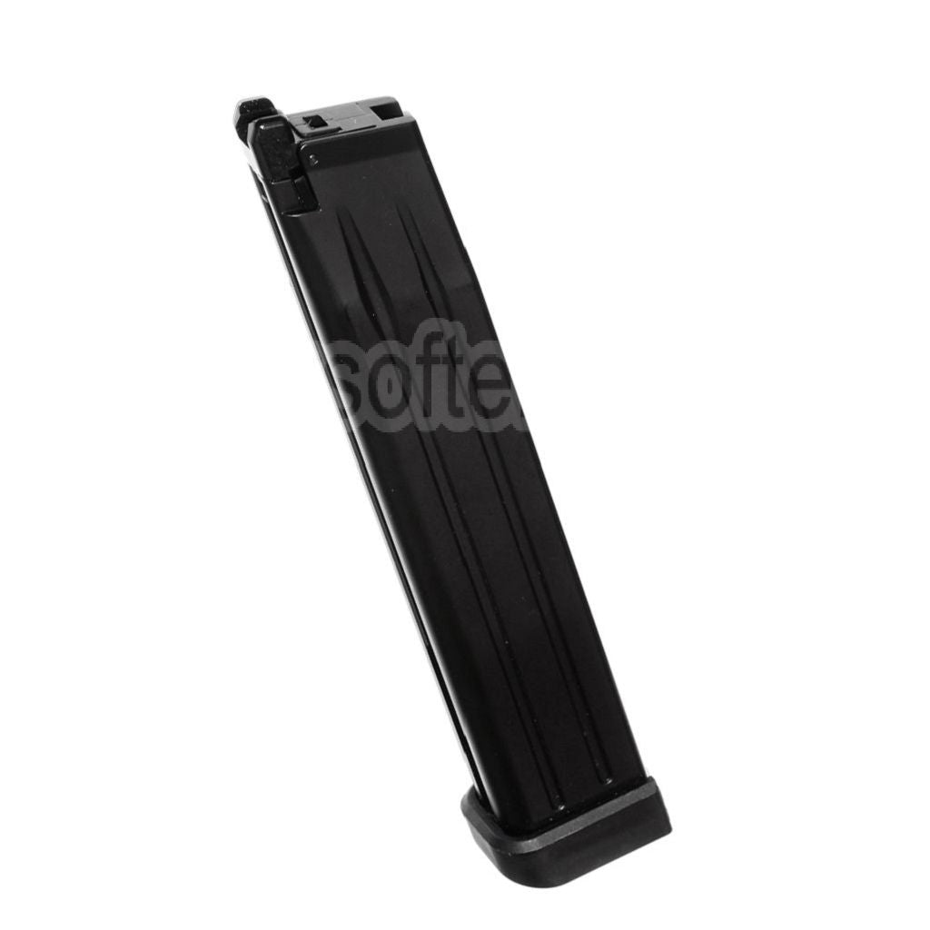 WE (WE-TECH) 50 Billes Extended Long Gaz Chargeur Convient pour Hi-Capa Série GBB Pistolet Airsoft Noir