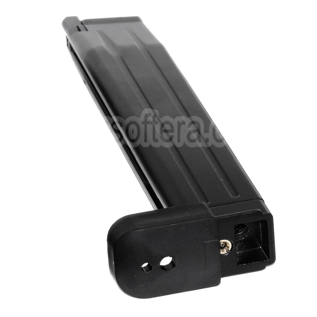 WE (WE-TECH) 50 Billes Extended Long Gaz Chargeur Convient pour Hi-Capa Série GBB Pistolet Airsoft Noir