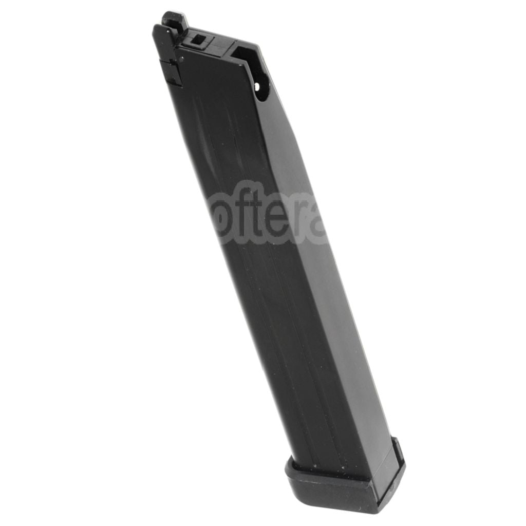 WE (WE-TECH) 50 Billes Extended Long Gaz Chargeur Convient pour Hi-Capa Série GBB Pistolet Airsoft Noir