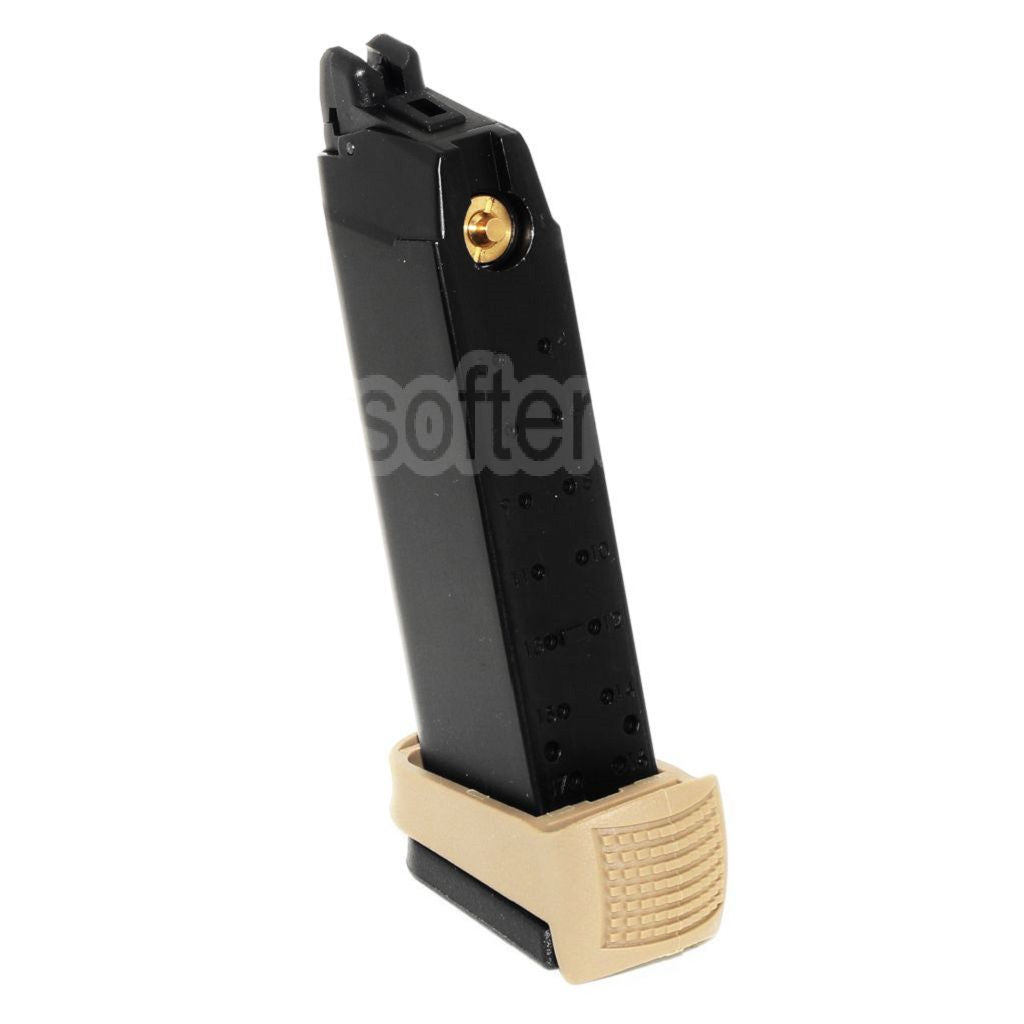 WE (WE-TECH) 25 Billes Co2 Chargeur Valve Key Poignée Extension Set Convient pour G17 G18C G34 G35 G-Série GBB Pistolet Airsoft Noir