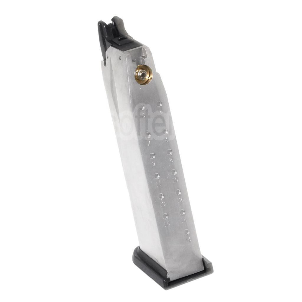 Air Venturi Springfield Armory 25 Billes Gaz Chargeur Convient pour WE(WE-TECH) Air Venturi Springfield Armory XDM Série GBB Pistolet Airsoft Argent
