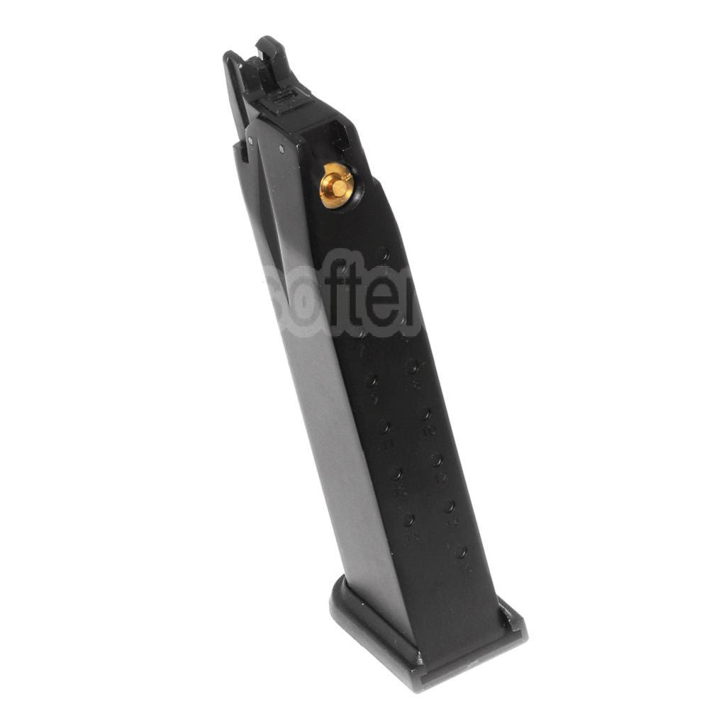 WE (WE-TECH) 26 Billes Co2 Chargeur Convient pour Air Venturi Springfield Armory WE XDM Série GBB Pistolet Airsoft Noir