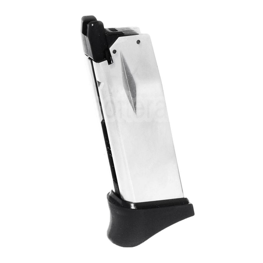 WE (WE-TECH) 14 Billes Gaz Chargeur Convient pour Air Venturi Springfield Armory WE XDM COMPACT 3.8 Série GBB Pistolet Airsoft Argent