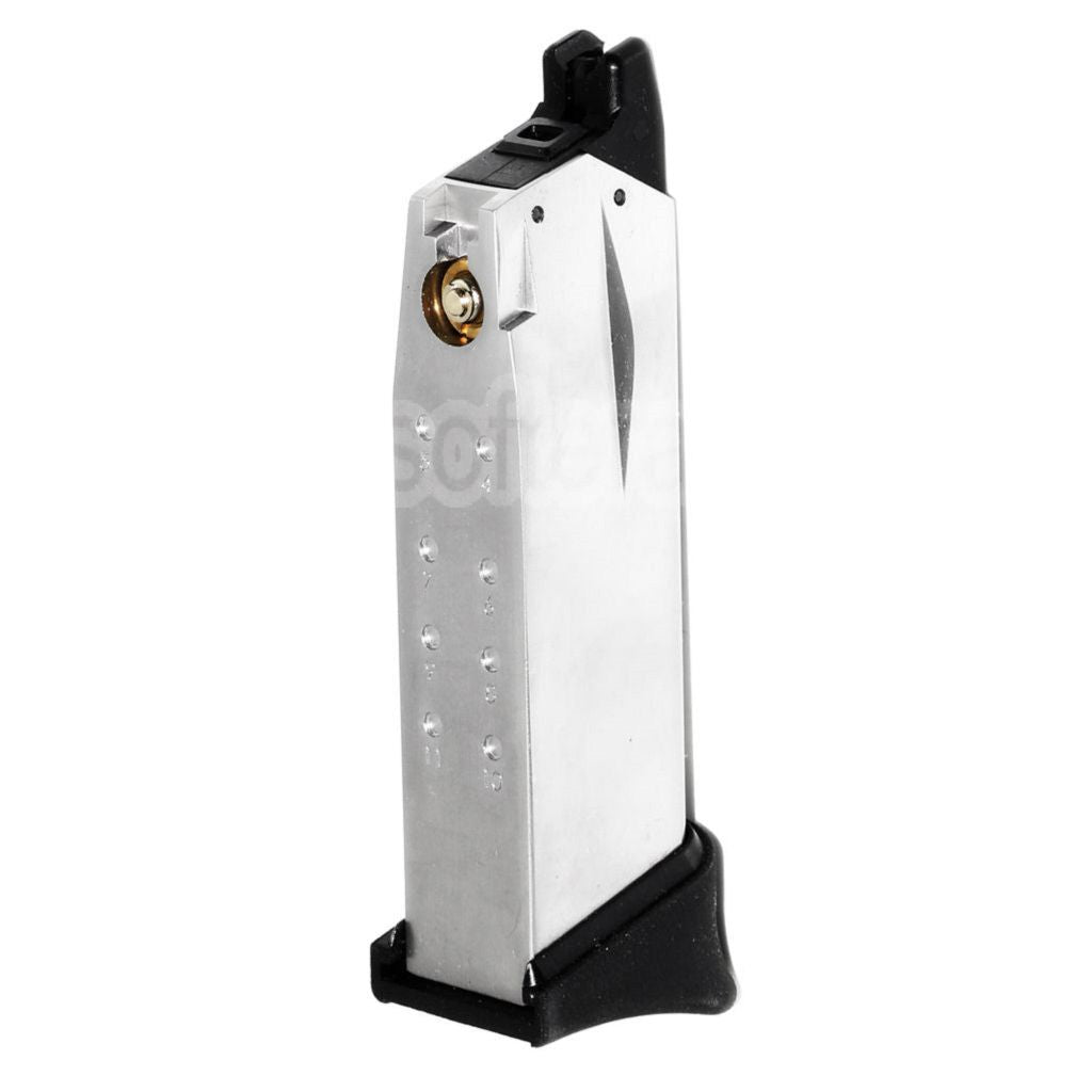 WE (WE-TECH) 14 Billes Gaz Chargeur Convient pour Air Venturi Springfield Armory WE XDM COMPACT 3.8 Série GBB Pistolet Airsoft Argent