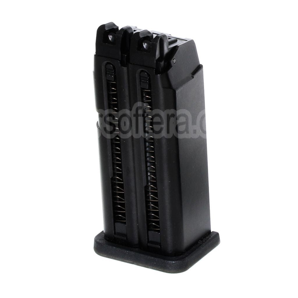 WE (WE-TECH) 40 Billes Gaz Chargeur Convient pour WE G19 Double Canon Série GBB Pistolet Airsoft Noir