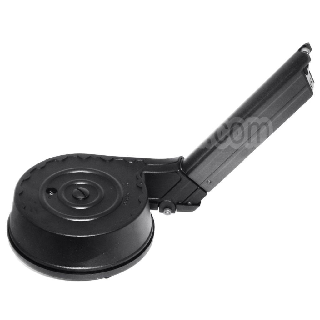 WE (WE-TECH) 50 Billes Gaz Chargeur Tambour Convient pour Armorer Works A180 Blaster WE P08 Luger GBB Pistolet