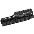 WE (WE-TECH) 227mm CNC Aluminum Daniel Defense Licensed ISGK Madbull RIS RAS Rail de Garde-Main Convient pour WE L85 GBB Fusil Airsoft Noir
