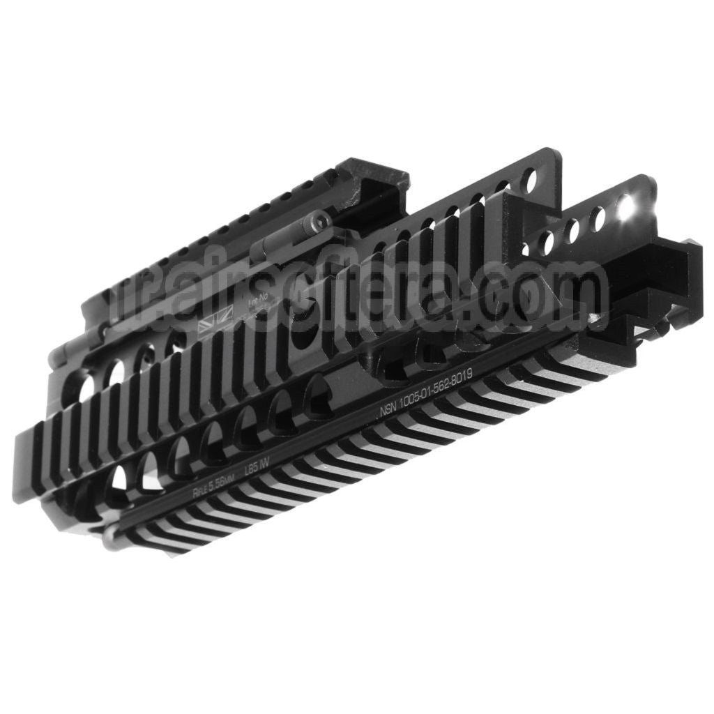 WE (WE-TECH) 227mm CNC Aluminum Daniel Defense Licensed ISGK Madbull RIS RAS Rail de Garde-Main Convient pour WE L85 GBB Fusil Airsoft Noir