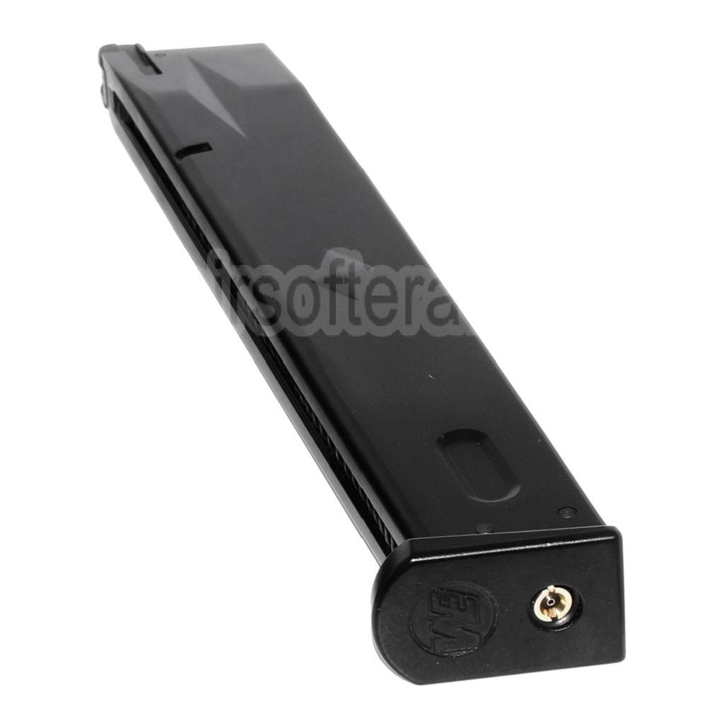 WE (WE-TECH) 50 Billes Extended Long Gaz Chargeur Convient pour AW MB Série / KJW / Tokyo Marui / WE M9 M92 GBB Pistolet Airsoft Noir