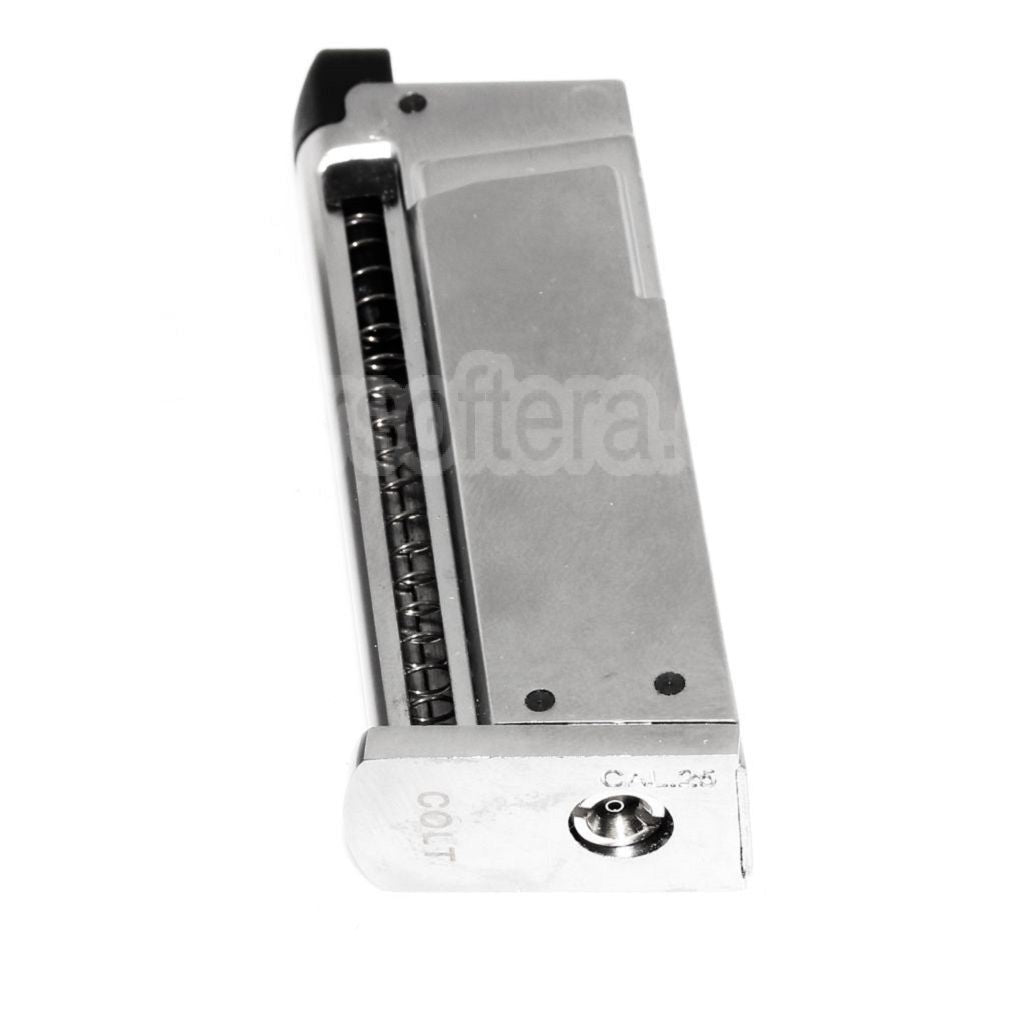 Cybergun 7 Billes Gaz Chargeur Convient pour WE CT25 COLT JUNIOR .25 Mighty Mouse GBB Pistolet Airsoft Argent