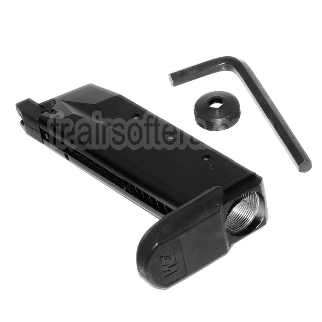 WE (WE-TECH) 23 Billes Co2 Chargeur Convient pour Standard et COMPACT P99 Série GBB Pistolet Airsoft Noir