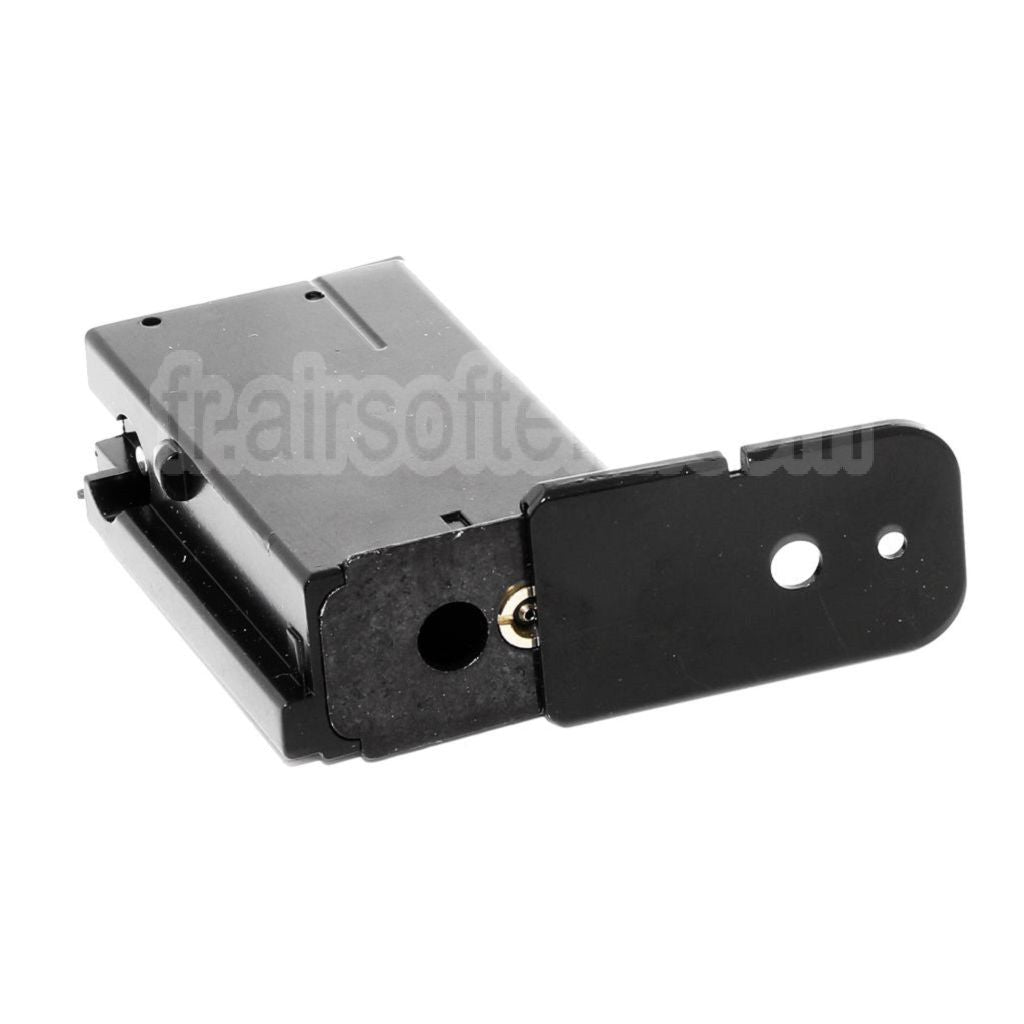 WE (WE-TECH) Chargeur à Gaz (Long/Court Type) Convient pour Armorer Works AW Broomhandle BH WE M712 Série GBB Pistolet Airsoft Noir