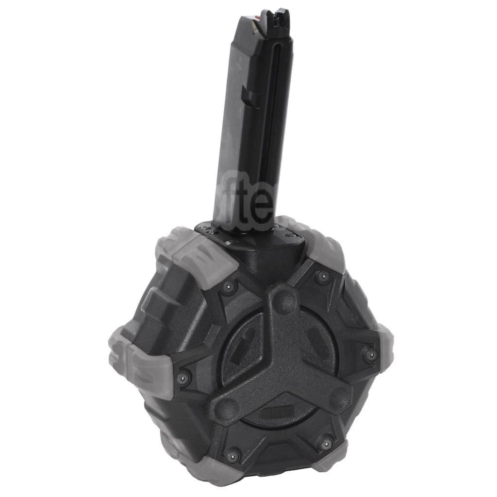 Armorer Works AW Custom 350 Billes Gaz Chargeur adaptatif Tambour Convient pour G17 G18C G-Série GBB Pistolet Airsoft