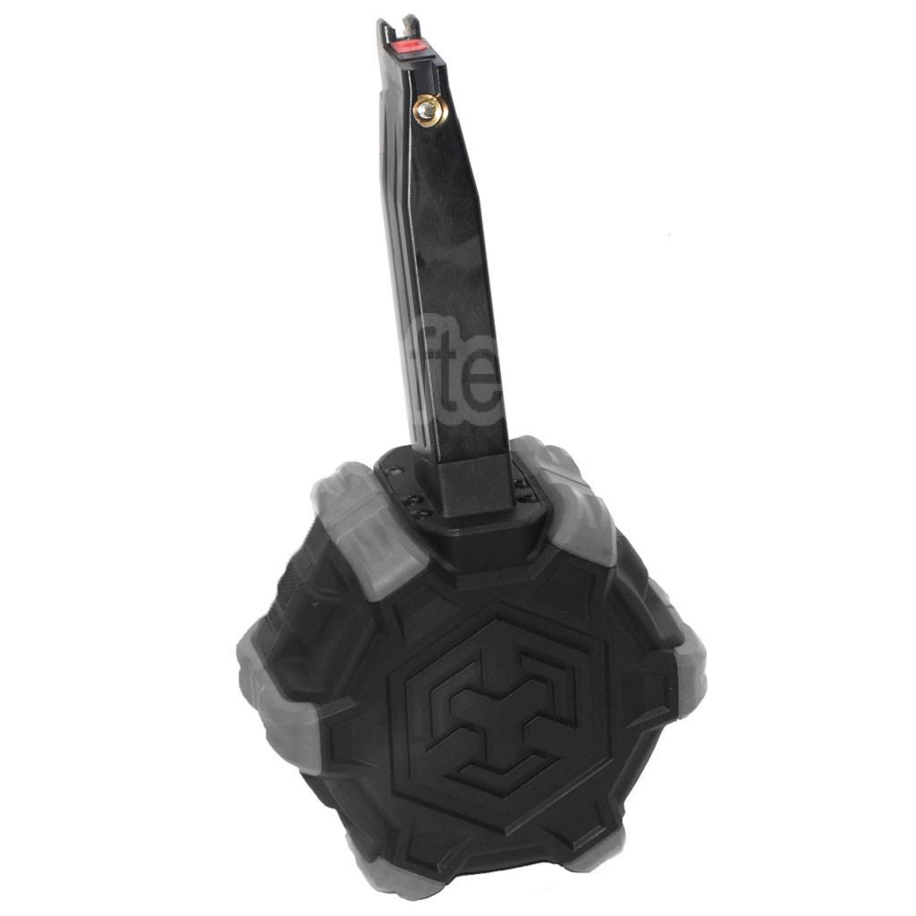 Armorer Works AW Custom 350 Billes Gaz Chargeur adaptatif Tambour Convient pour Hi-Capa GBB Pistolet Airsoft