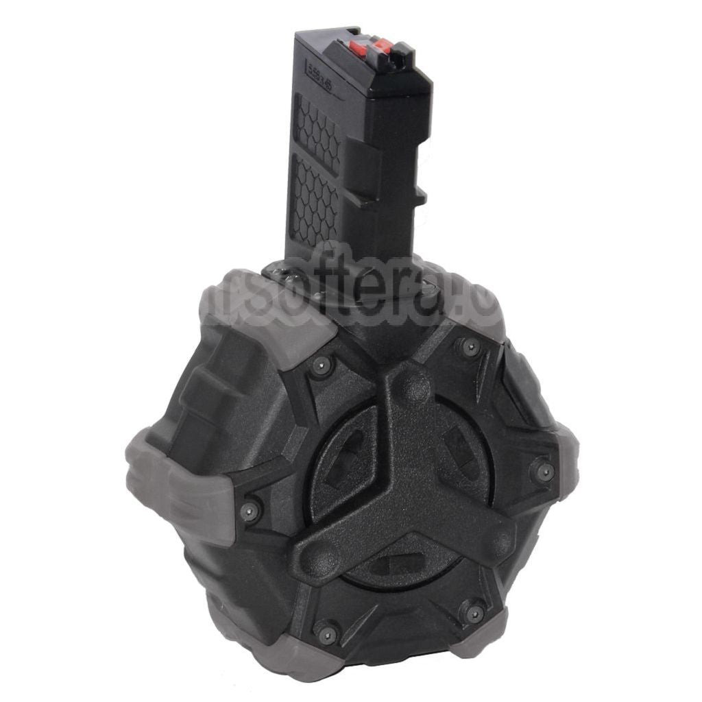 Chargeur de gaz adaptatif Armorer Works AW Custom 350 billes compatible avec les répliques WE (WE-TECH) « Open Bolt Type » L85 / SCAR-L / R5C / T65 / HK416 / AR M4 M16 GBB pour fusil airsoft