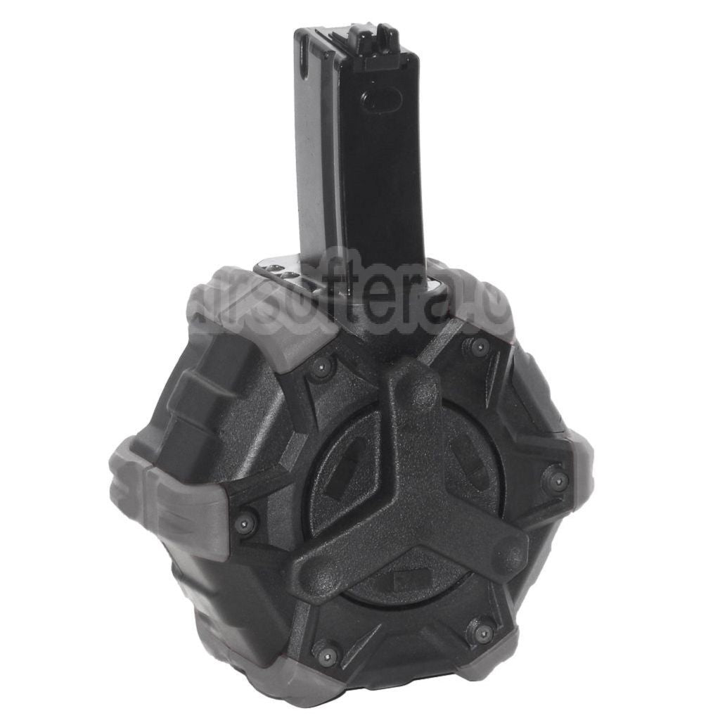 Armorer Works AW Custom 350 Billes Gaz Adaptive Chargeur Tambour Convient pour WE (WE-TECH) AP APACHE MP5 Série GBB Fusil Airsoft