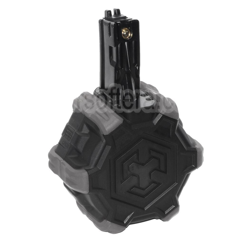 Armorer Works AW Custom 350 Billes Gaz Adaptive Chargeur Tambour Convient pour WE (WE-TECH) AP APACHE MP5 Série GBB Fusil Airsoft