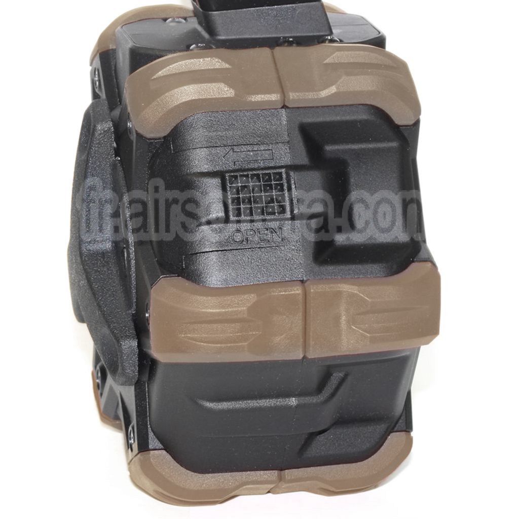 Armorer Works AW Custom 350 Billes Gaz Chargeur adaptatif Tambour Convient pour Hi-Capa GBB Pistolet Airsoft