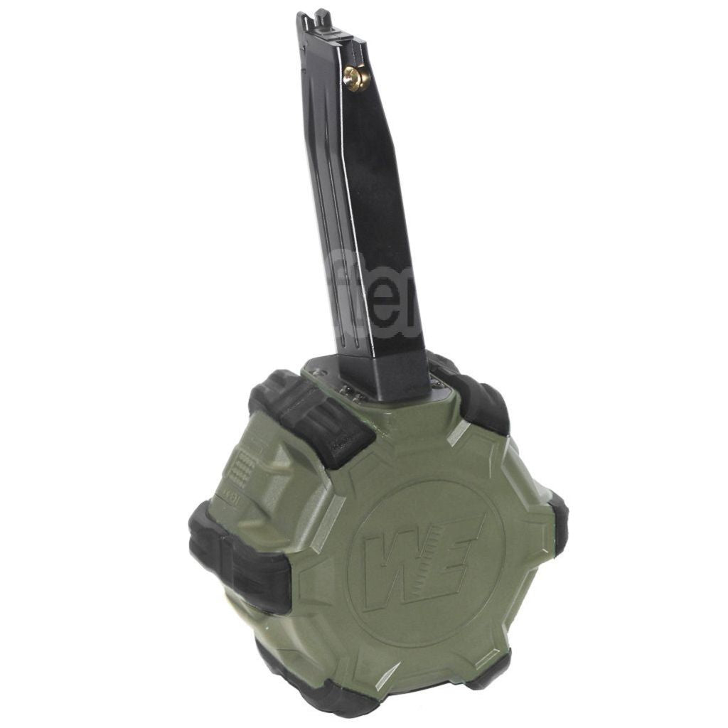 WE (WE-TECH) 350 Billes Gaz Chargeur Tambour Convient pour Hi-Capa GBB Pistolet Airsoft