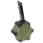 WE (WE-TECH) 350 Billes Gaz Chargeur Tambour Convient pour EMG SAI Red / AW NE Série / WE Single Stack 1911 GBB Pistolet Airsoft